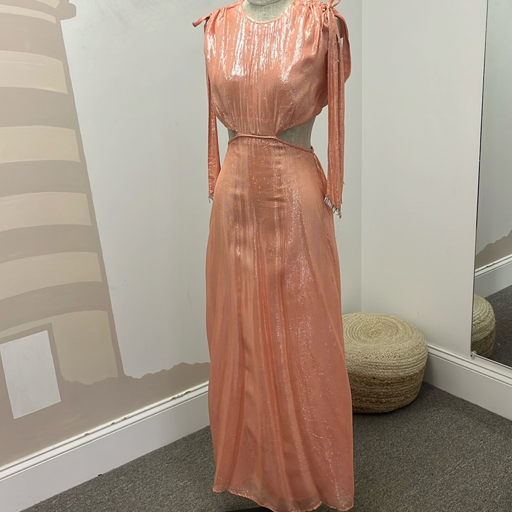 NWT sundress Lurex maxi dress